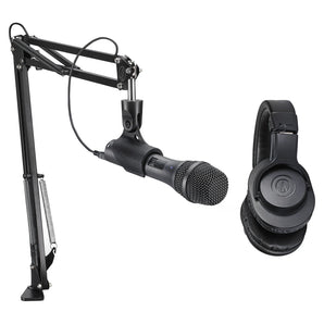 Audio Technica AT2005USBPK Podcast Podcasting Kit w/ Microphone+Headphones+Boom