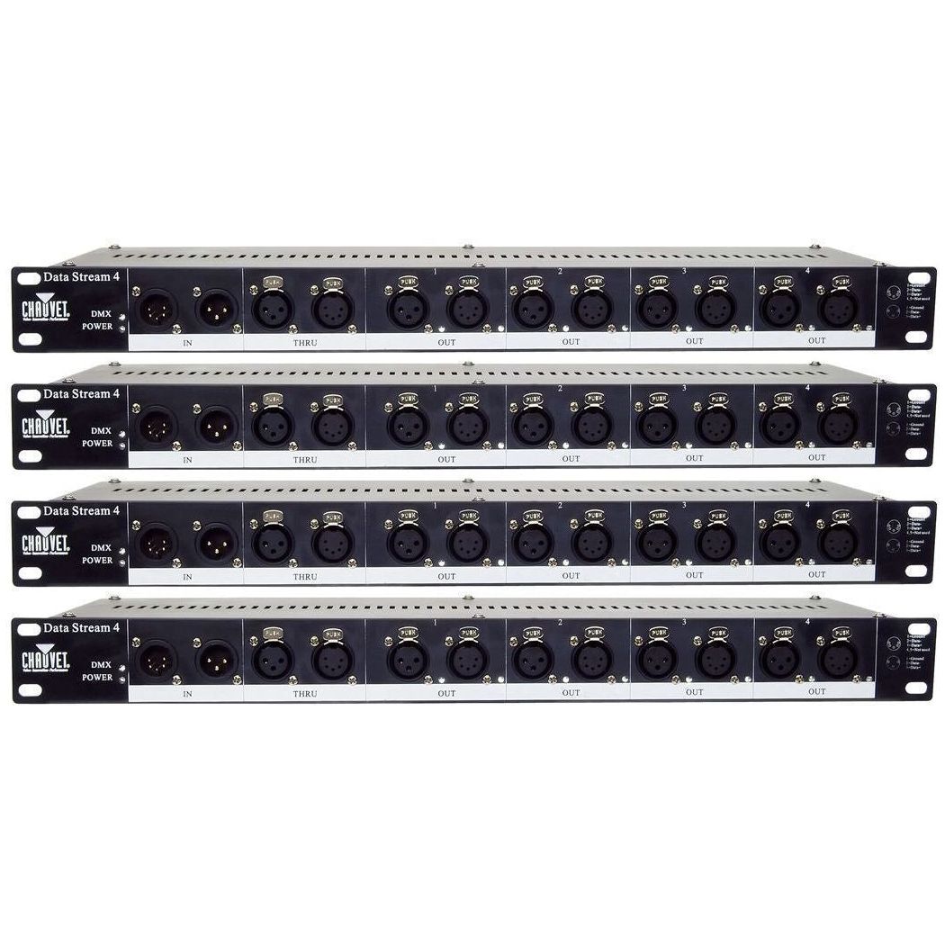 (4) DATASTREAM 4 1-to-4 DMX Optical Splitters