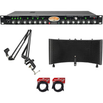 StudioChannel Tube Mic Preamp with Boom Arm, Large Isolation Shield and Cables