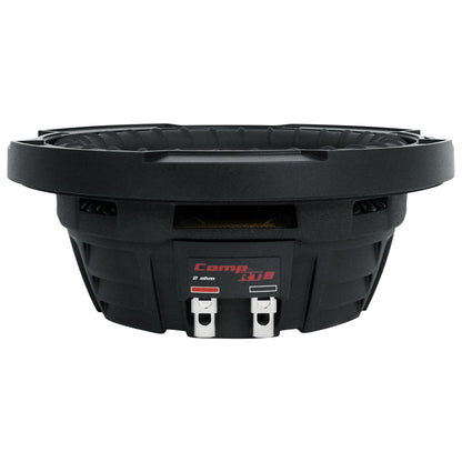 KICKER 48CWRT82 CompRT 600w Shallow Slim 8" Subwoofer DVC 2-ohm Car Sub COMPRT8