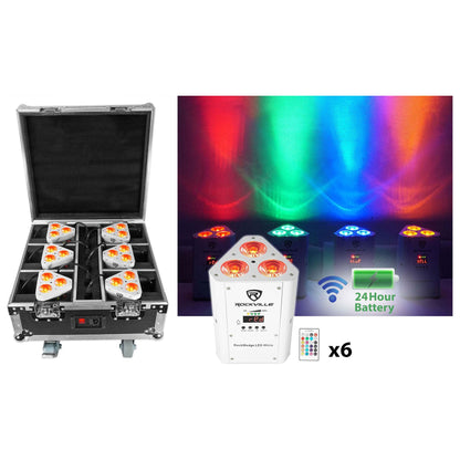 RockWedge Package White 6-Pack + ROCKFORCE W2 Controller Bundle