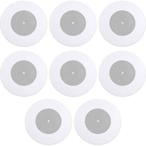 (8) CSS8018 8" Commercial 70V/100V 10W Ceiling Speakers