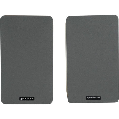 RockShelf 58C Classic 5.25" Home Bookshelf Speakers w/29" Stands