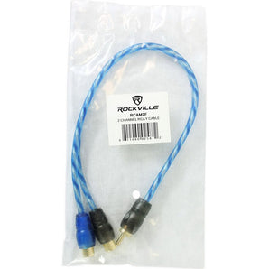 Rockville RCAM2F RCA Y-Adaptor 1 Male to 2 Female to RCA Interconnect Cable