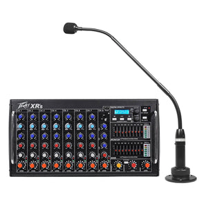 Peavey XR S 8-Ch Bluetooth Soundboard Mixing Console Mixer+Podium Mic For Church