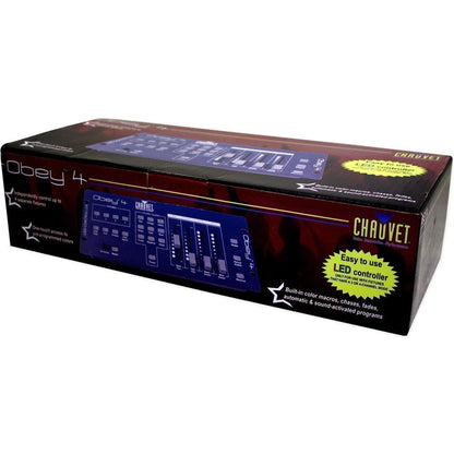Chauvet Obey 4 Compact DMX-512 LED Wash Light Controller w/3 or 4 Channel Mode