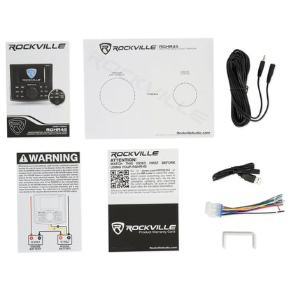 RGHR45 Marine Receiver + RWB70B Black Tower Speakers Bundle