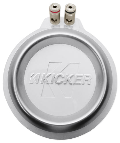 KM8 8" 600W Wakeboard Tower Speakers, White Enclosures & Amplifier