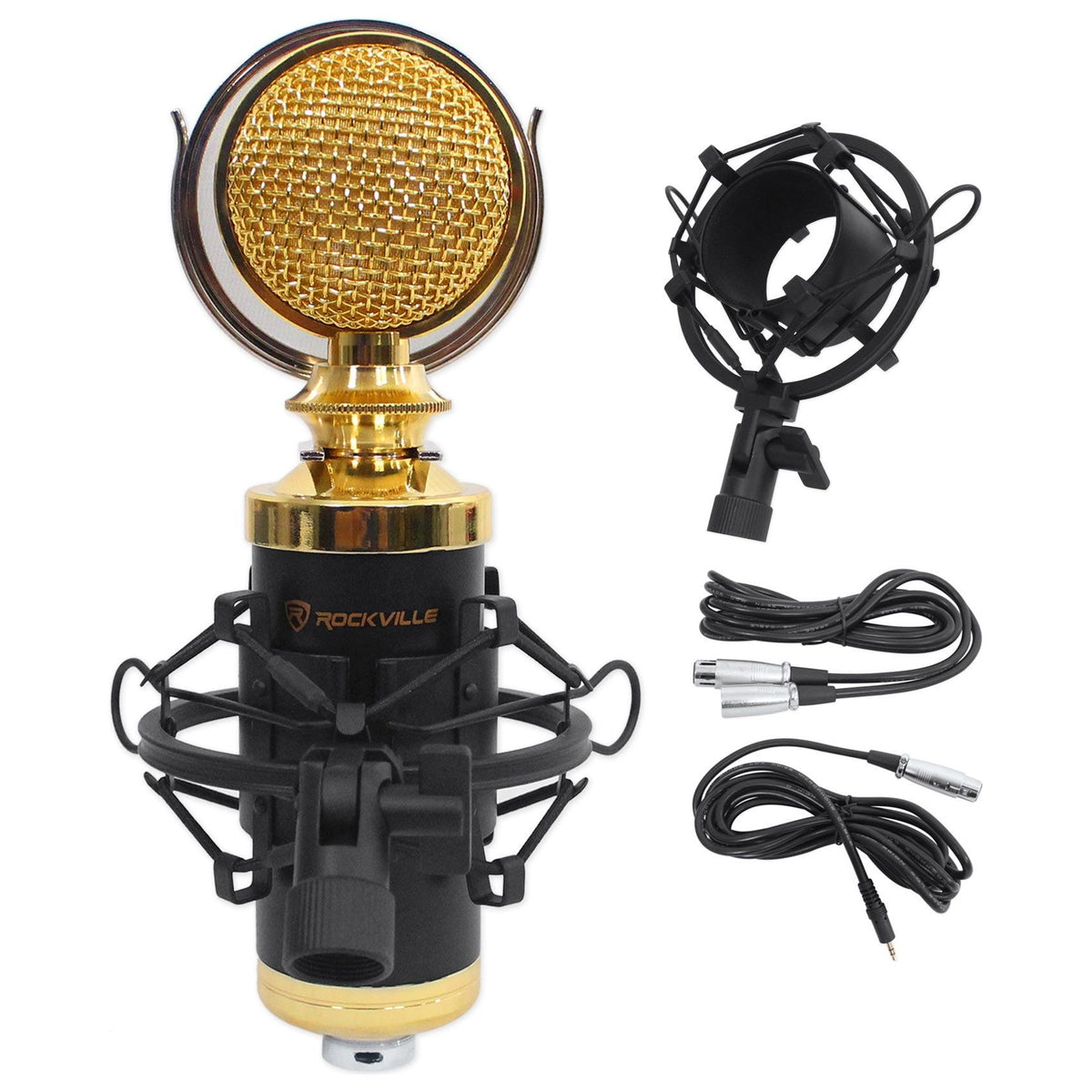 4-Person Podcast Recording Kit With Mics, Headphones, Tripods