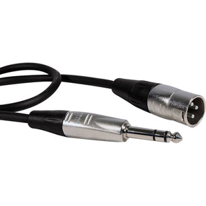 Hosa HSX-001.5 1.5 Foot Rean 1/4" TRS-XLR-3 Male Balanced Inter-Connect Cable