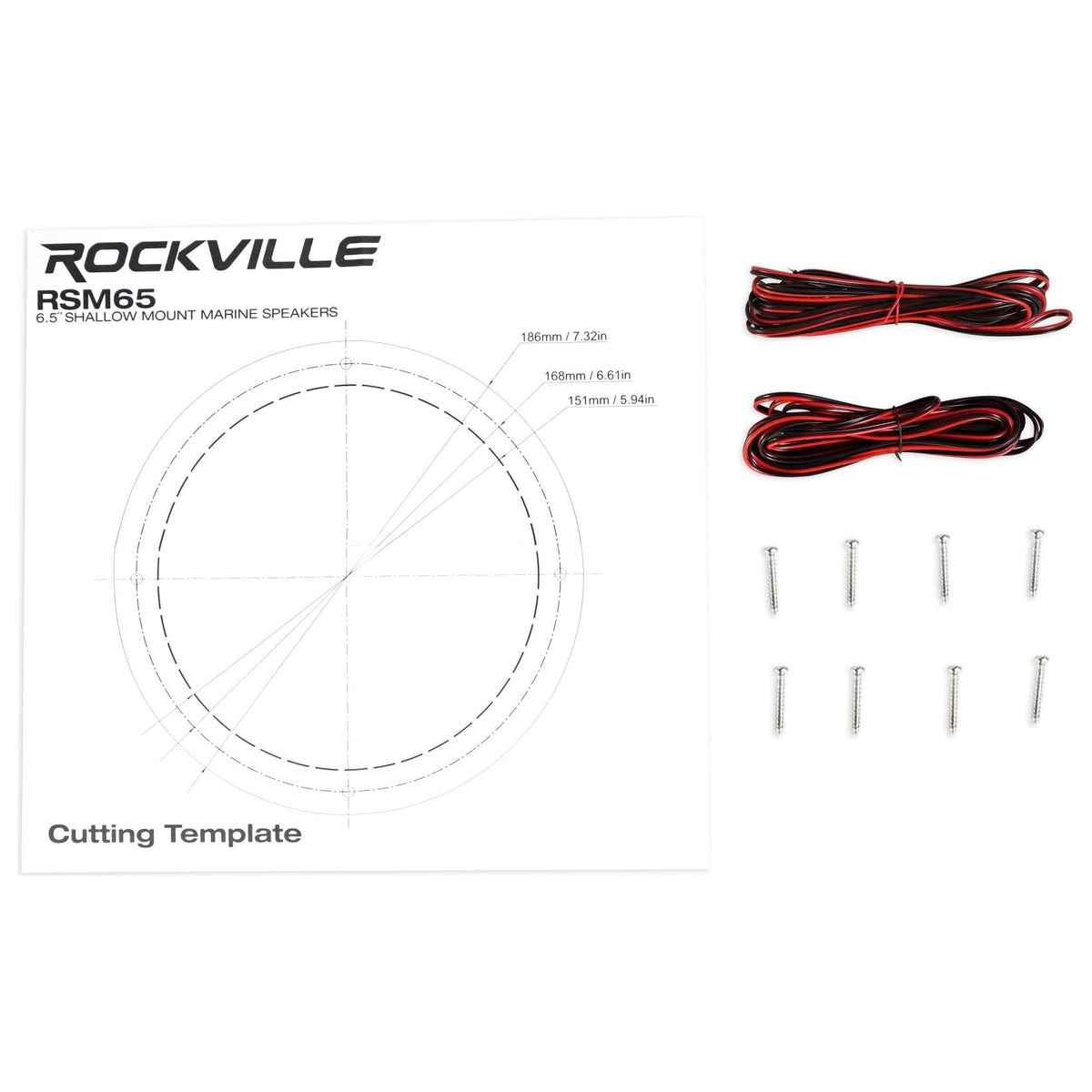 RSM65W White 6-Pack + RXM-S6 + RMWK4 Bundle