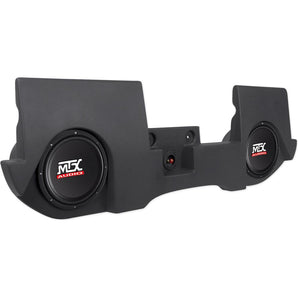 Dual 10" MTX Powered Subwoofers+Enclosure Box For 02-16 Dodge Ram Quad/Crew Cab
