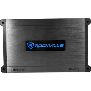 Rockville DBM25 1400 Watt 2 Channel Marine/Boat Amplifier Amp w/Silicone Covers