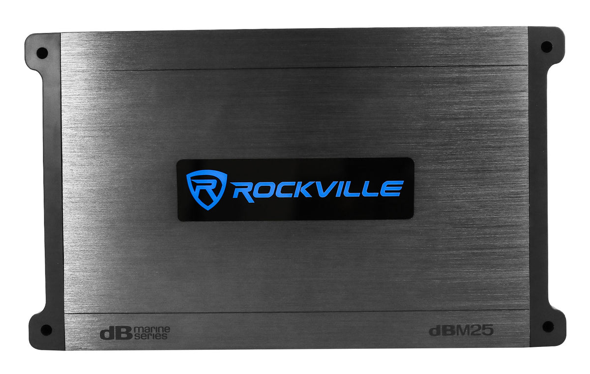 KM8 8" 600W Wakeboard Tower Speakers, White Enclosures & Amplifier
