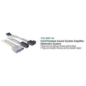 METRA 70-5514 FORD w/AMP WIRE HARNESS KIT 4 CD RECEIVER