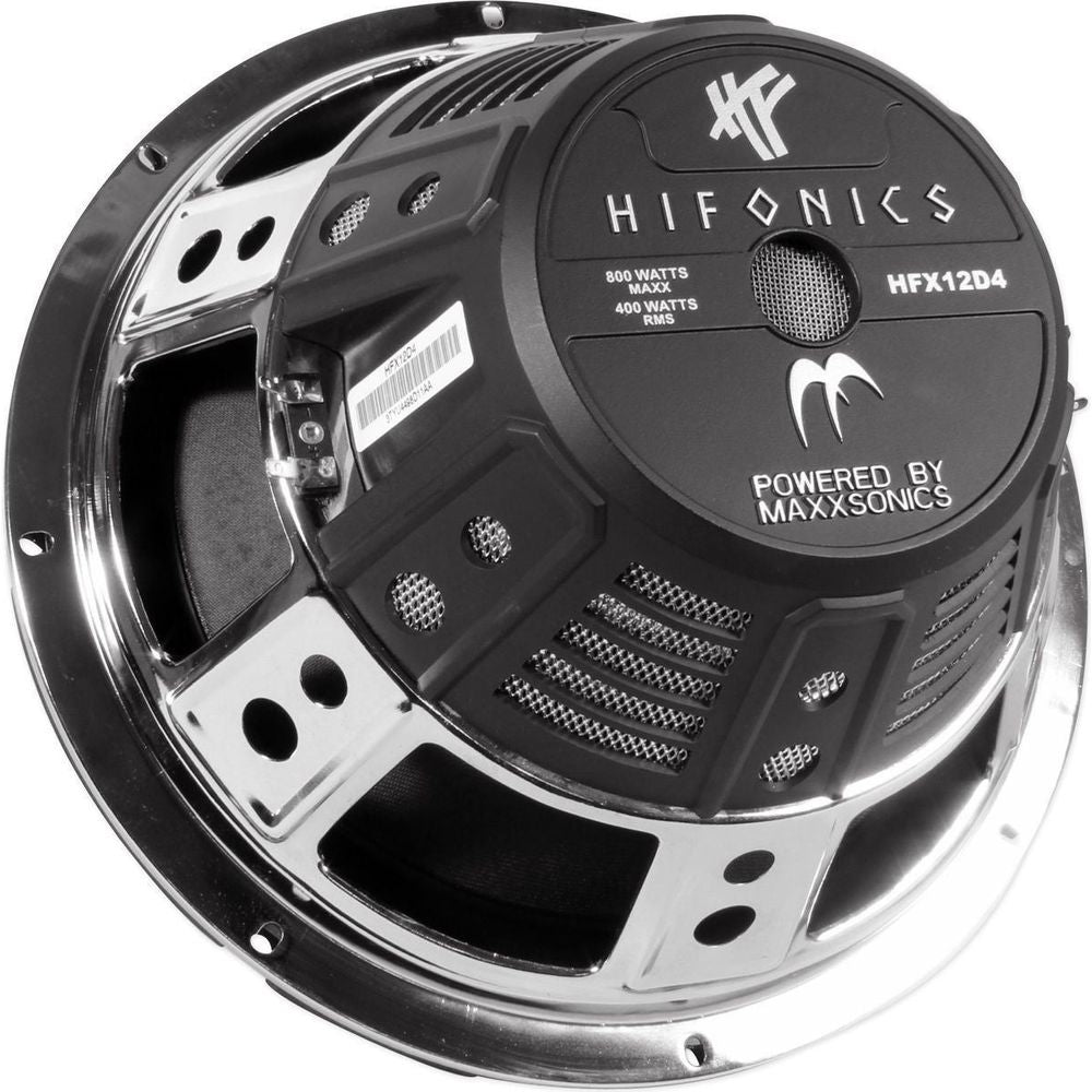 HFX12D4 12" 800 Watt DVC 4 Ohm Car Subwoofer (Pair)