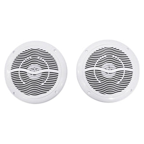 Pair Rockville RMC65W 6.5" 600 Watt Waterproof Marine Boat Speakers 2-Way White