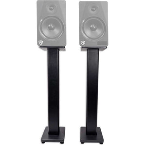 (2) Rockville RHT28 28" Performance Studio Monitor Speaker Stands+Isolation Pads