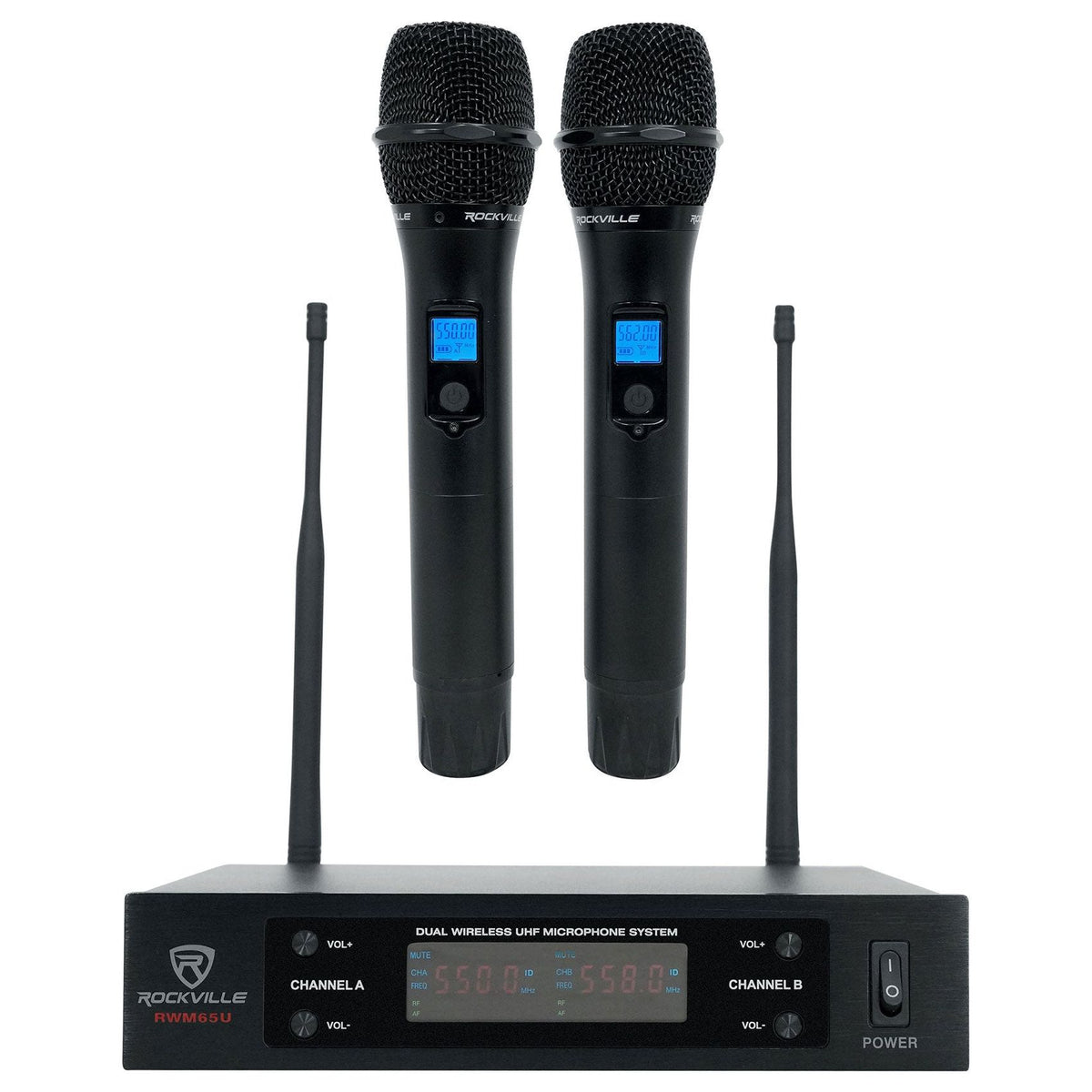 RPG152K Dual 15" System + Dual UHF Wireless Mics Bundle