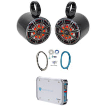 45KM654L LED Speakers + MAC65B Tower Pods + RXM-T1 Amplifier + 4 Gauge Wire Kit