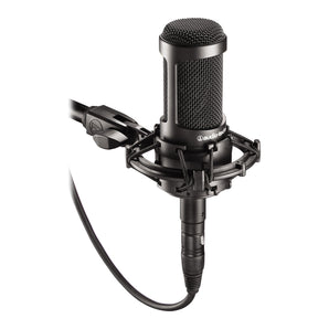Audio Technica AT2035 Cardioid Condenser Studio Microphone/Mic+Case+Free Speaker