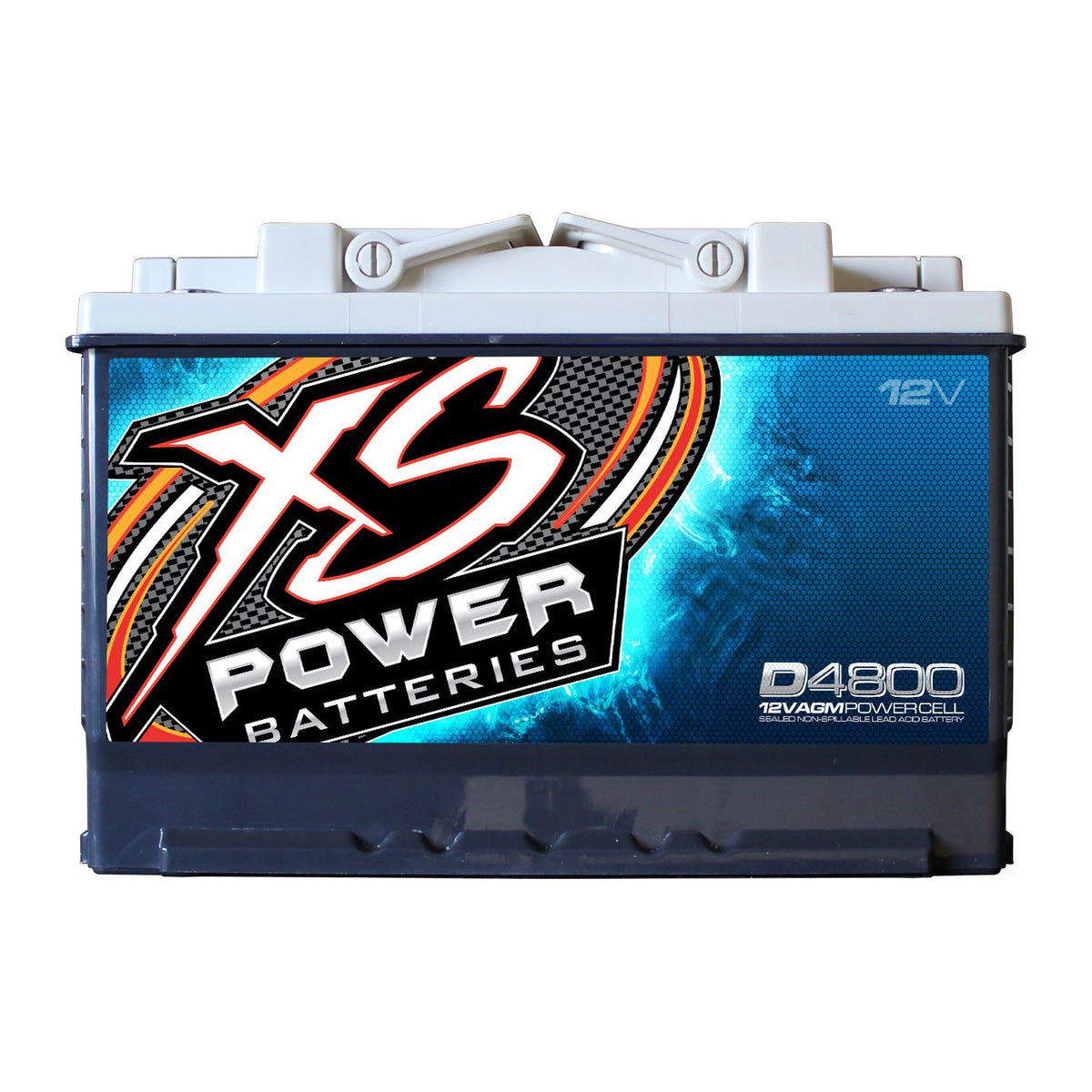 XS Power D4800 3000 Amp 12V Group 48 Car Audio Sealed Battery+Power/Ground Wires