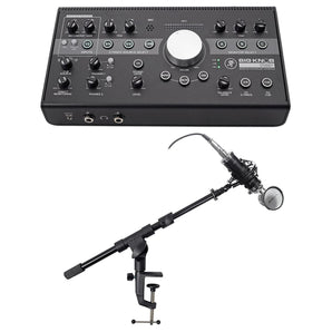 Mackie Big Knob Studio +Plus Monitor Controller Interface+Microphone+Mic Stand