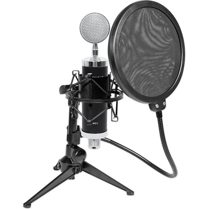 RCM03 Studio Recording Condenser Microphone+Shockmount+Stand+Filter