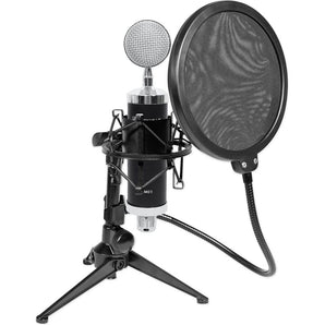 Rockville RCM03 Studio Recording Condenser Microphone+Shockmount+Stand+Filter