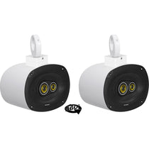 MAC69W White 6x9" Tower Speaker Pods 2-Pack + MAC360W Swivel Clamps Bundle