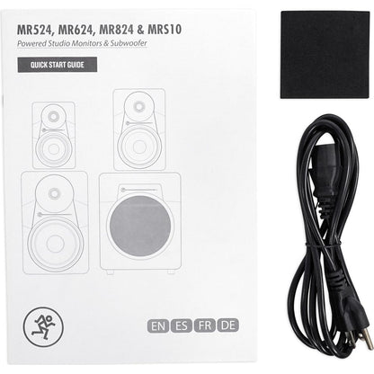 MR824 8" 85w Powered Studio Monitor Class A/B Bi-Amp Speaker+Headphones
