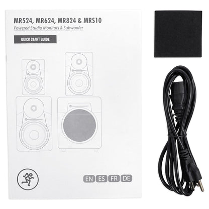 (2) MR824 8in Powered Studio Monitor Bundle with Stands & Isolation Pads