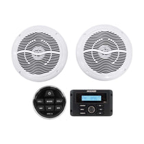 KMC3 Digital Media Receiver w/Bluetooth+Remote+(2) 6.5" White Speakers