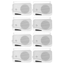 (8) HP4S-8 4" Outdoor/Indoor Home Theater Speakers w/ Swivel Brackets