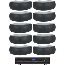 VMA1120 Amplifier + (10) Black WET-D4 Dual 4" Speakers Bundle