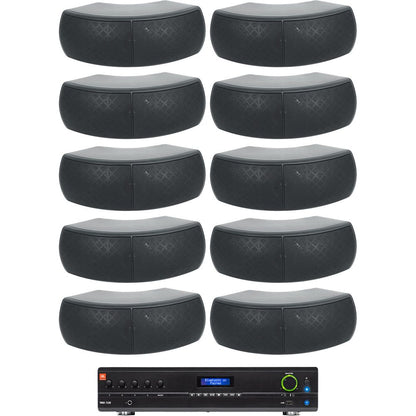 VMA1120 Amplifier + (10) Black WET-D4 Dual 4" Speakers Bundle