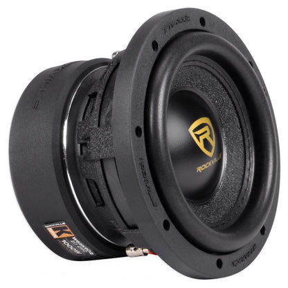 (2) W65K9D2 6.5" 1000 Watt Car Audio Subwoofers + Mono Amplifier + Amp Kit