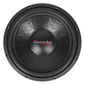 (2) American Bass XO 1544 15" 1000 Watt Car Subwoofers+Mono Amplifier+Amp Kit