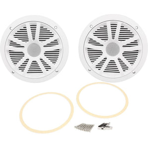 Boss Audio MR6W 6.5” 180 Watt Dual Cone White Weather Resistant Marine Speakers