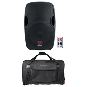 Rockville BPA12 12" Bluetooth 600 Watt DJ PA Speaker+Weatherproof Carry Bag