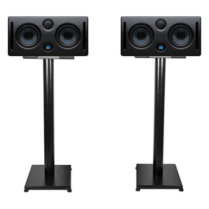 Pair Presonus ERIS E44 85w Active Powered Dual 4" MTM Studio Monitors+29" Stands