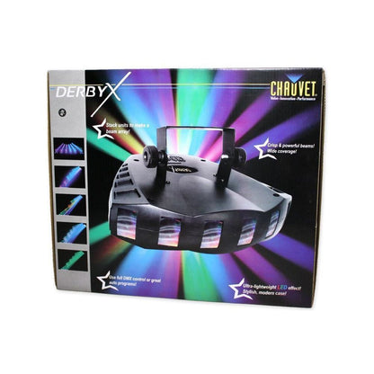 DERBY X DMX-512 Multi Colored LED Derby Club Light +Strobe Light