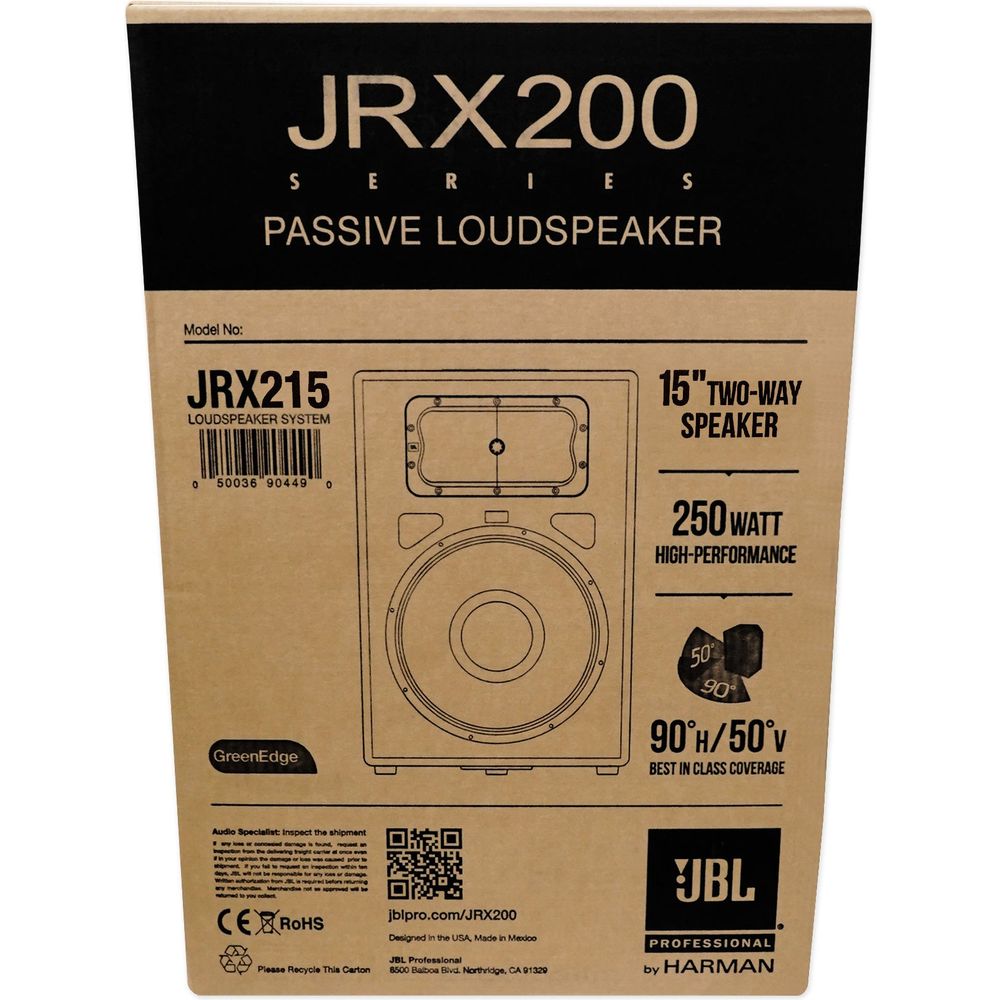 (2) JBL JRX215 1000w 15" 2-Way DJ P/A Speakers+(2) 18" 1400w Subwoofers Pro Subs