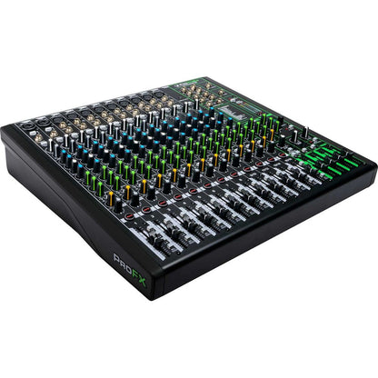 ProFX16v3 16-Channel Effects Mixer w/USB + (3) Mics + Case + Cables