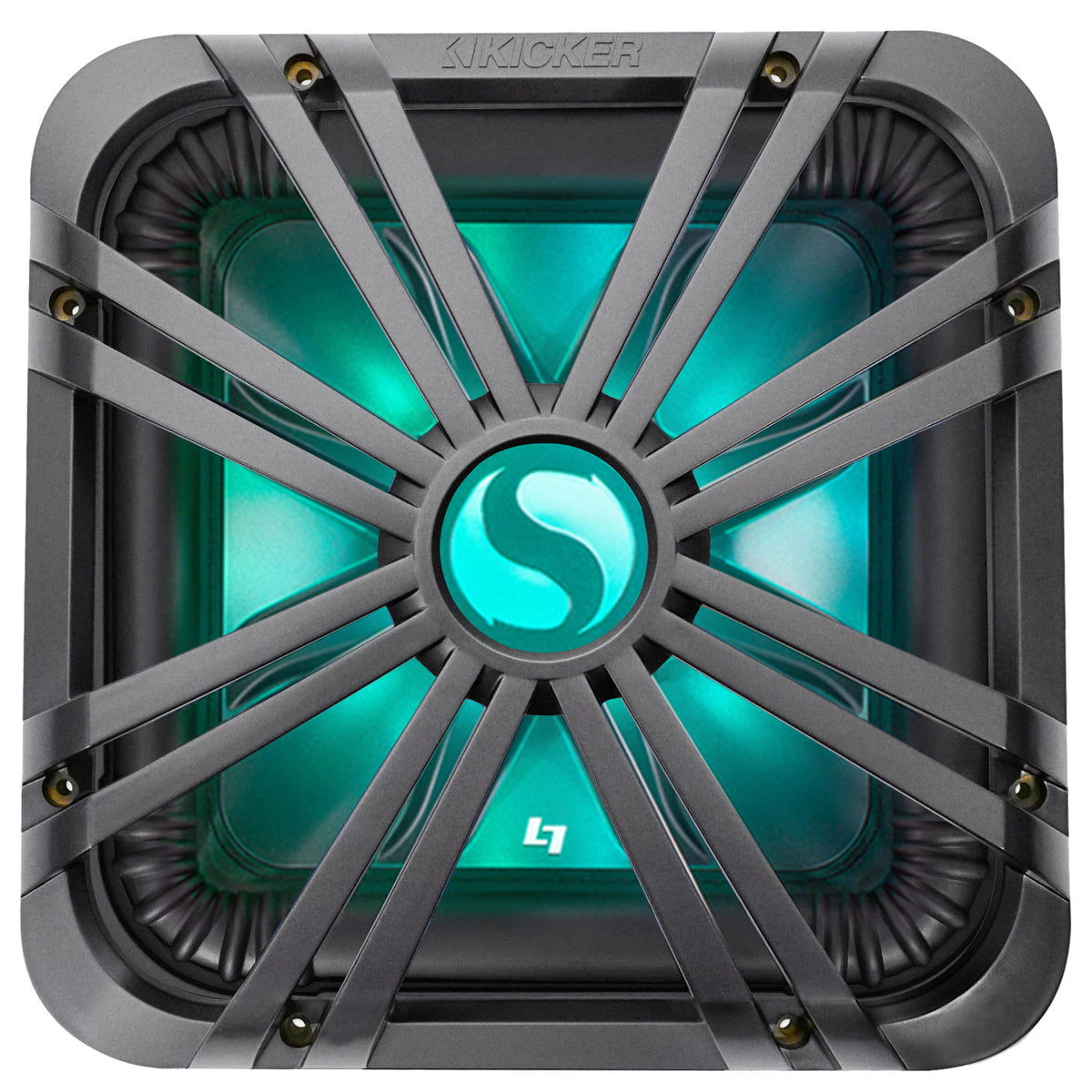 L7S124 12" Solo-Baric Subwoofer + Charcoal LED Grille