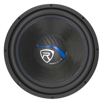 Rockville W15K5S4 2-Pack + dB14 Mono Amplifier + RWK41 Kit Bundle