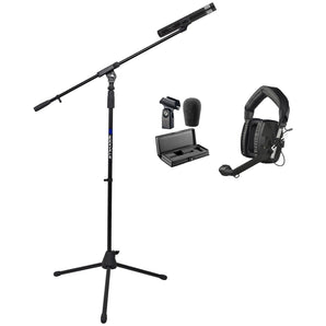 Audio Technica AT4051B Broadcast Microphone+Beyerdynamic DT 109 Headset+Stand