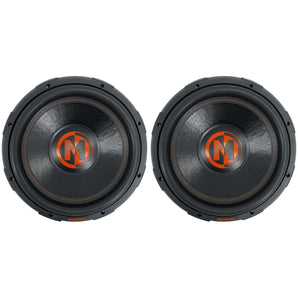 (2) Memphis Audio MJP1544 15" 1500w MOJO Pro Car Audio Subwoofers DVC 4 ohm Subs