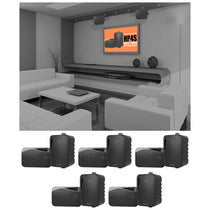 (10) HP4S-8 Black 4" Outdoor/Indoor Home Theater Swivel Speakers