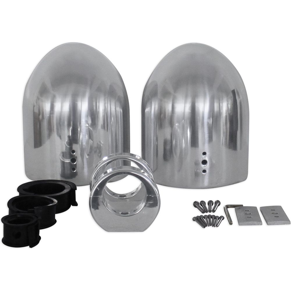 MAC80S Polished 7.7" Tower Speaker Pods 2-Pack + MAC360C Swivel Clamps Bundle